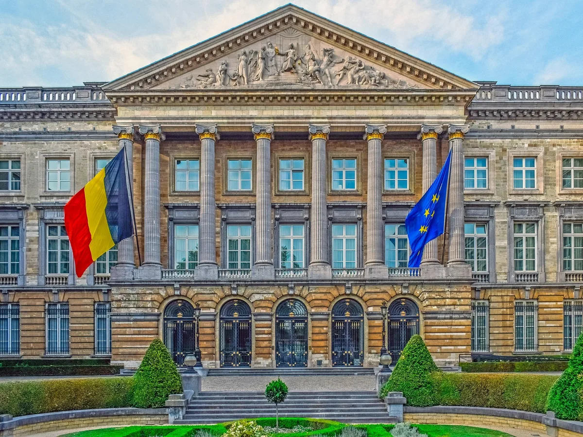 Façade du Parlement fédéral à Bruxelles