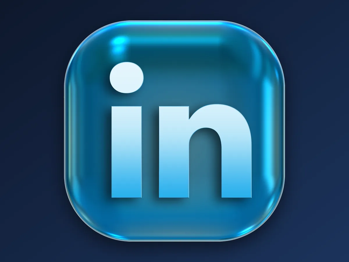 Icône bleue de LinkedIn